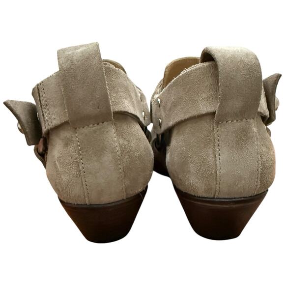 Rag & Bone Westin Harness Leather Booties In Light Sand Western Size 38 - Picture 7 of 12